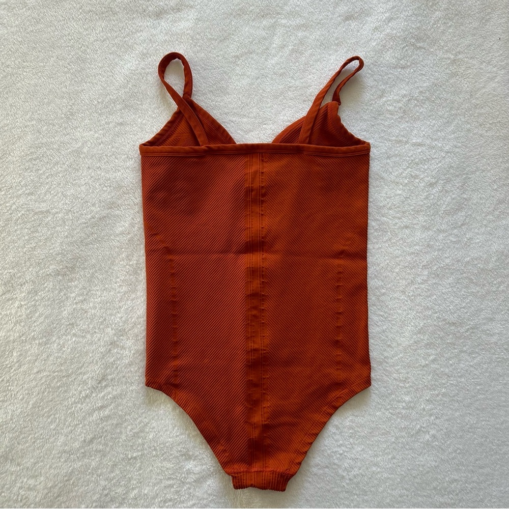 Anthropologie Orange Bodysuit - Picture 5 of 7